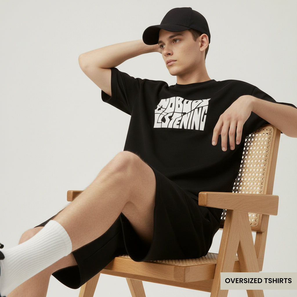 Nobody Is Listening Oversized T Shirts