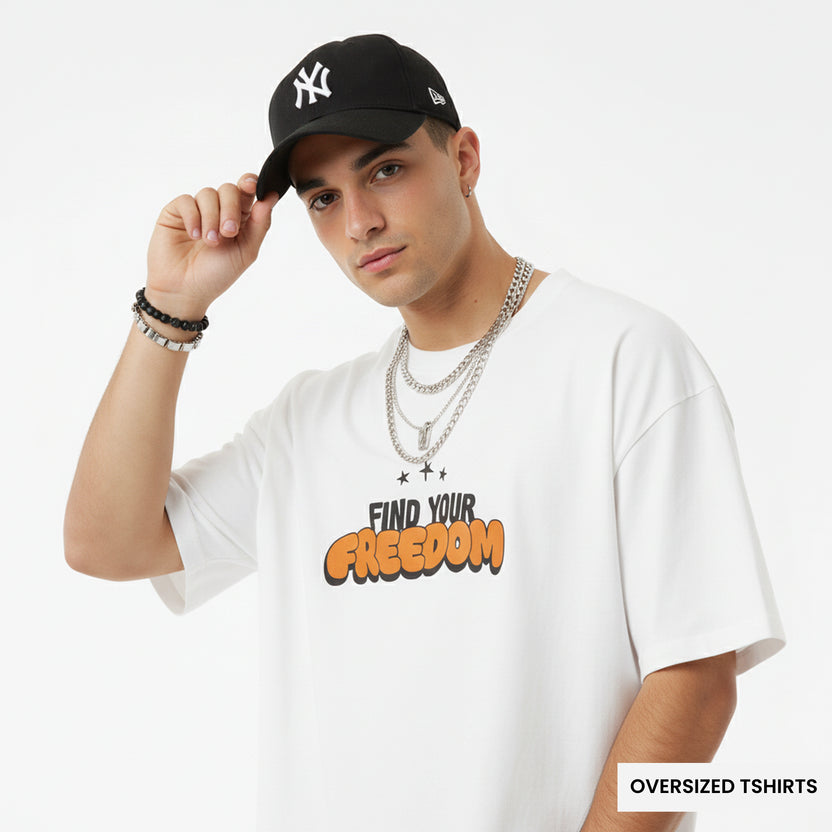 Find Your Freedom Oversized T Shirts