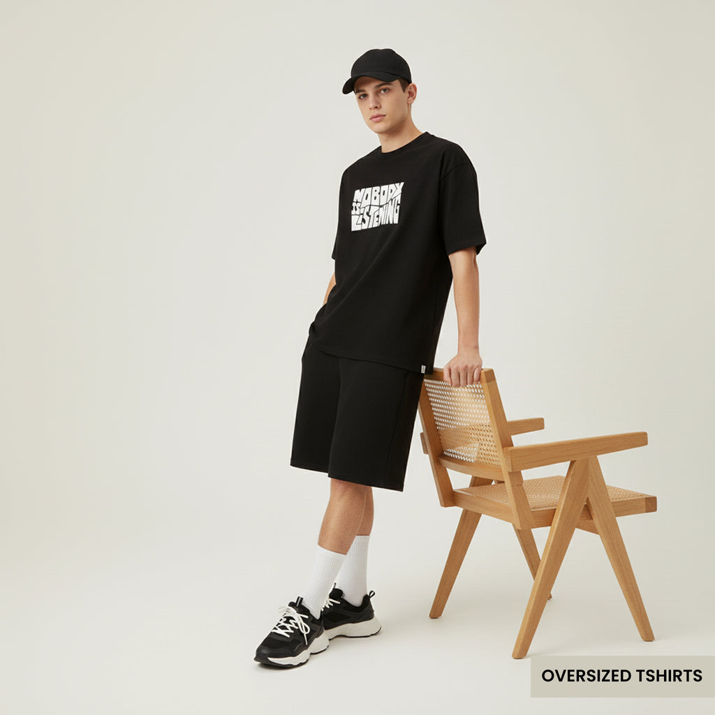 Nobody Is Listening Oversized T Shirts
