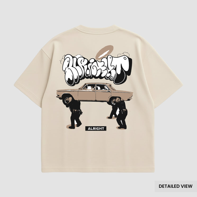 War On Drugs - Vintage Car Oversized T Shirts