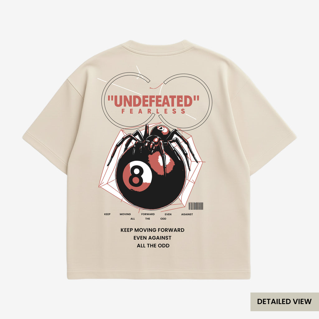 Undefeated Fearless Spider Oversized T Shirts
