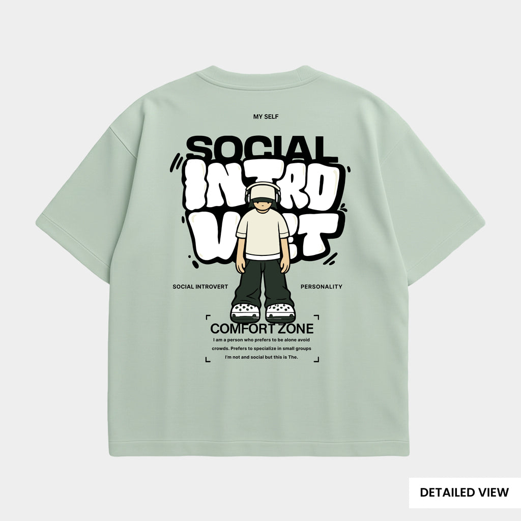 Social Introvert – Comfort Zone Edition Oversized T Shirts