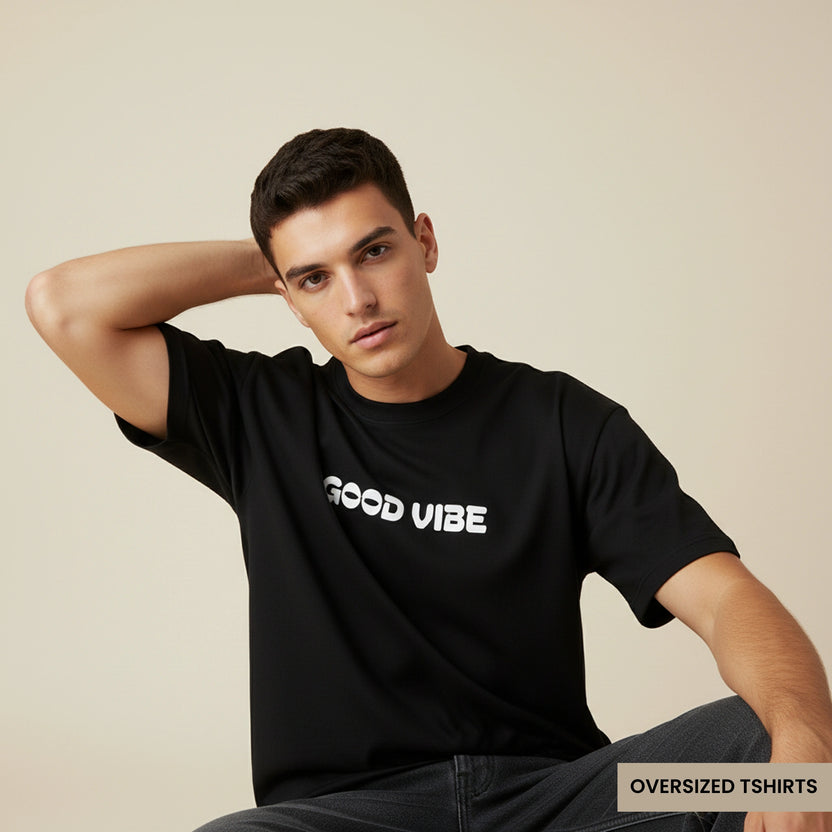 Good Vibe Back Wild Graffiti Oversized T Shirts