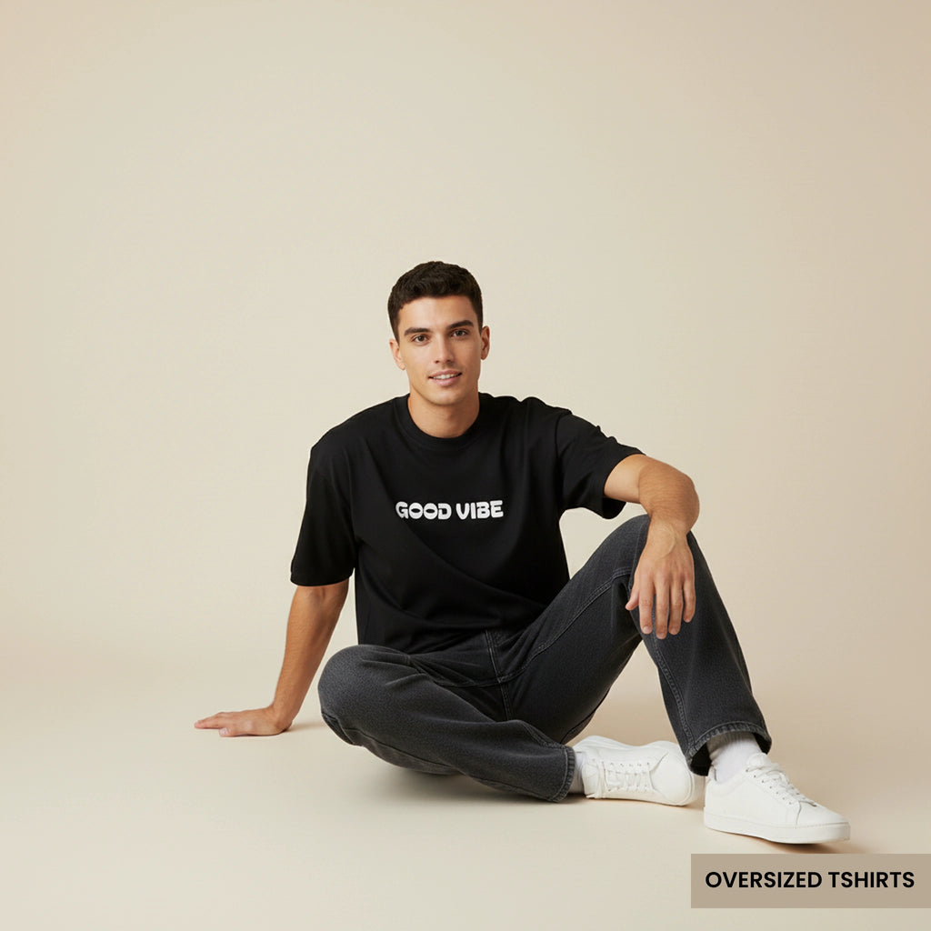 Good Vibe Back Wild Graffiti Oversized T Shirts