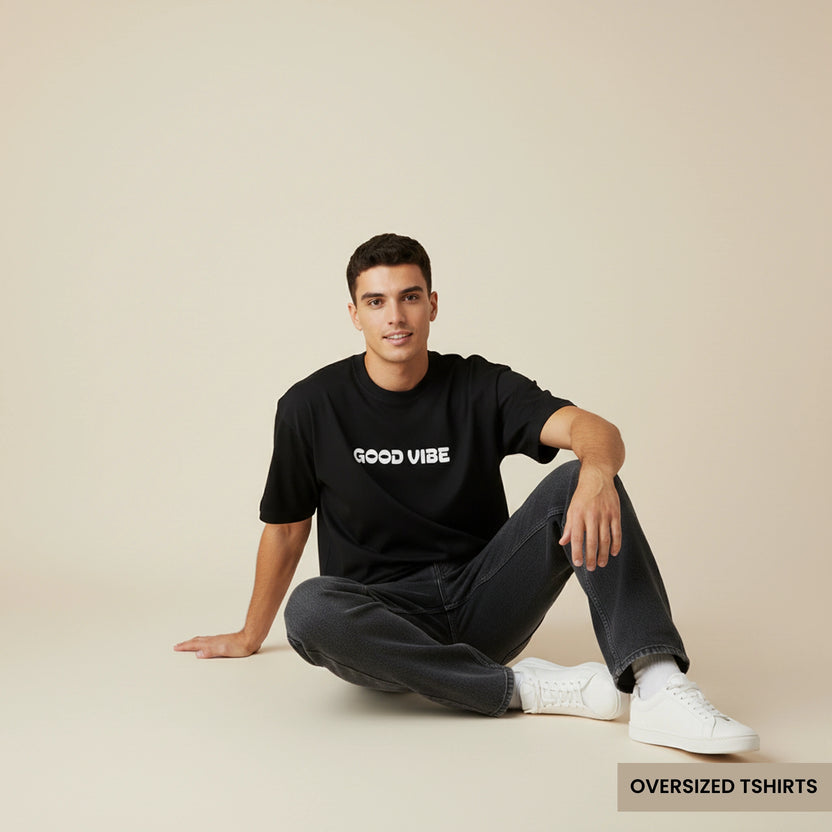 Good Vibe Back Wild Graffiti Oversized T Shirts