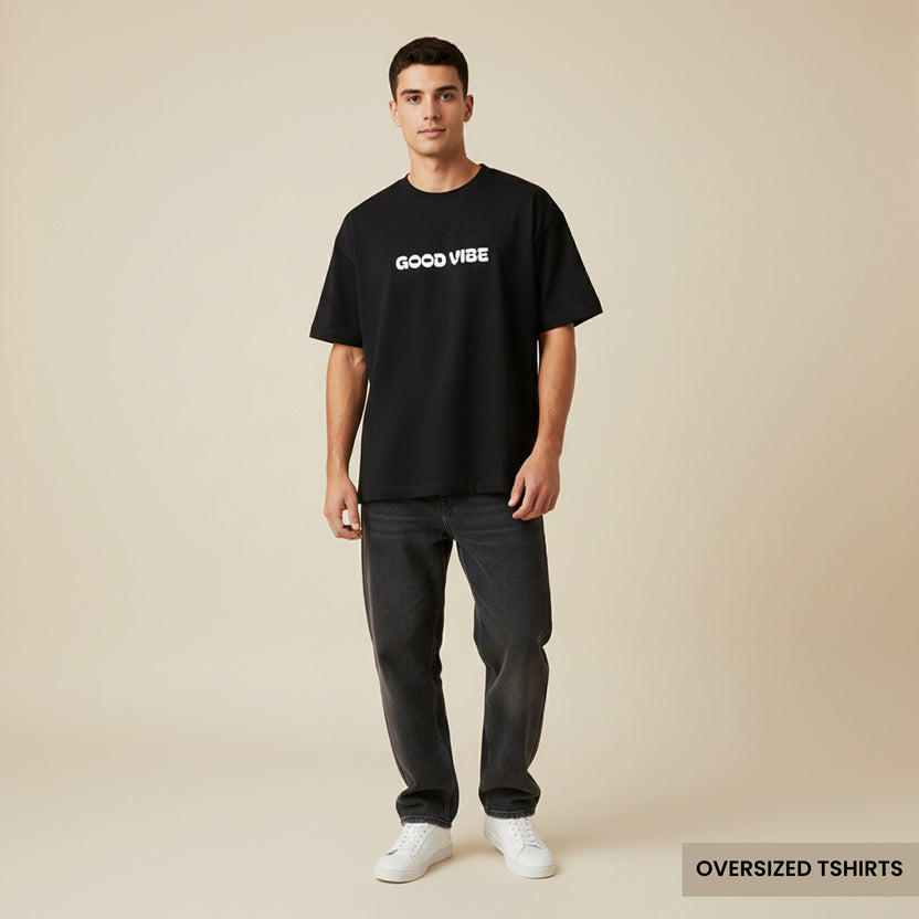 Good Vibe Back Wild Graffiti Oversized T Shirts