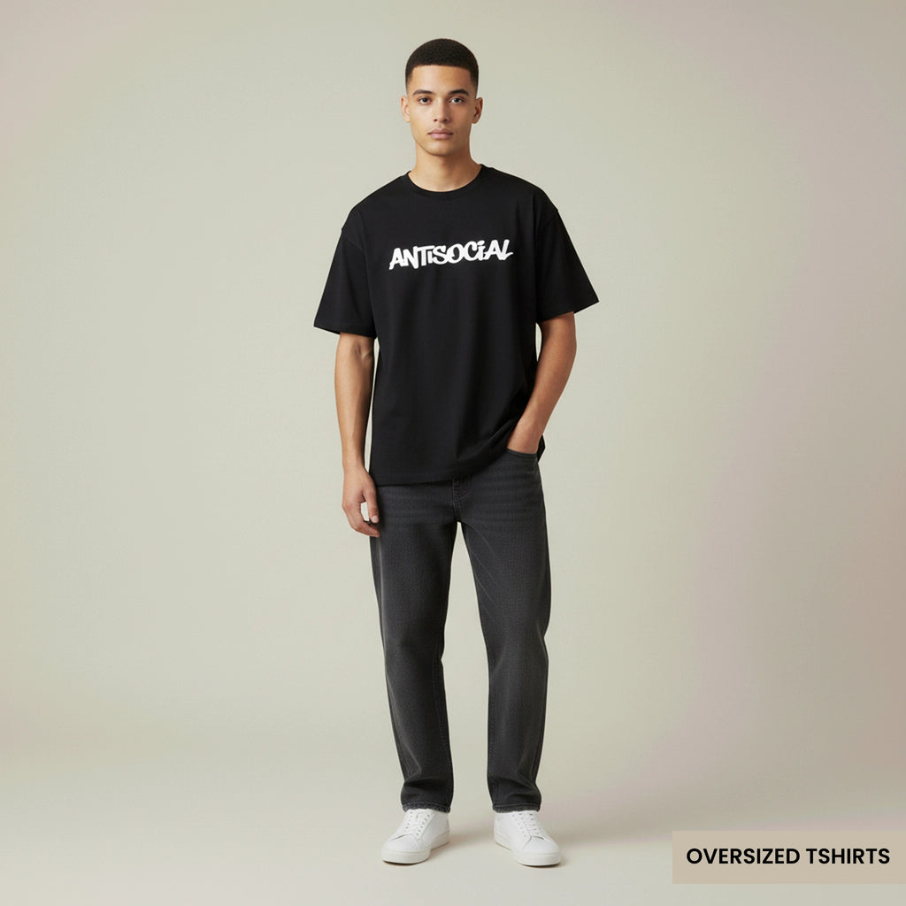 Antisocial - Chaos Oversized T Shirts