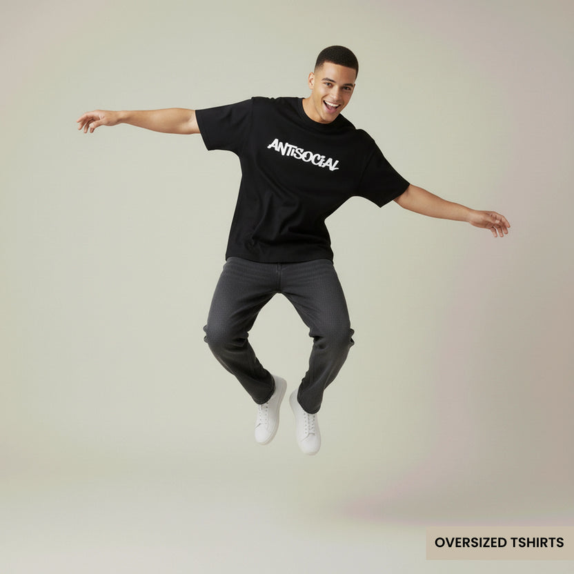 Antisocial - Chaos Oversized T Shirts