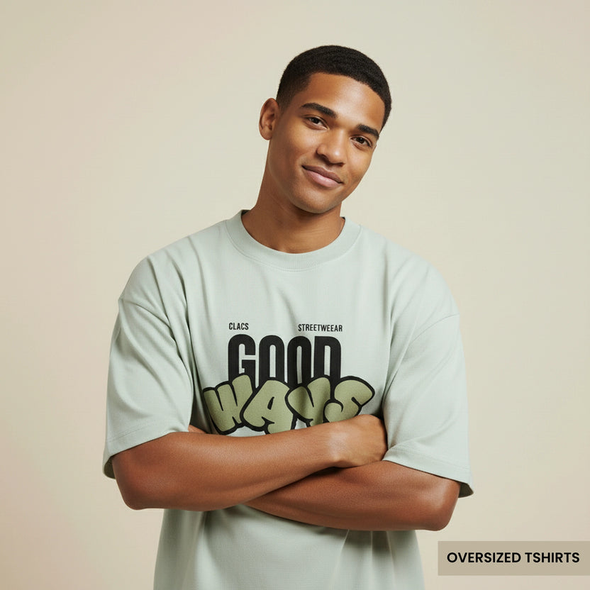 Good Ways – Mint Green Oversized T Shirts