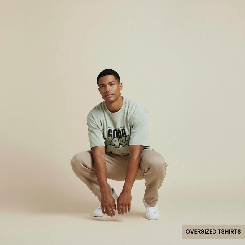 Good Ways – Mint Green Oversized T Shirts