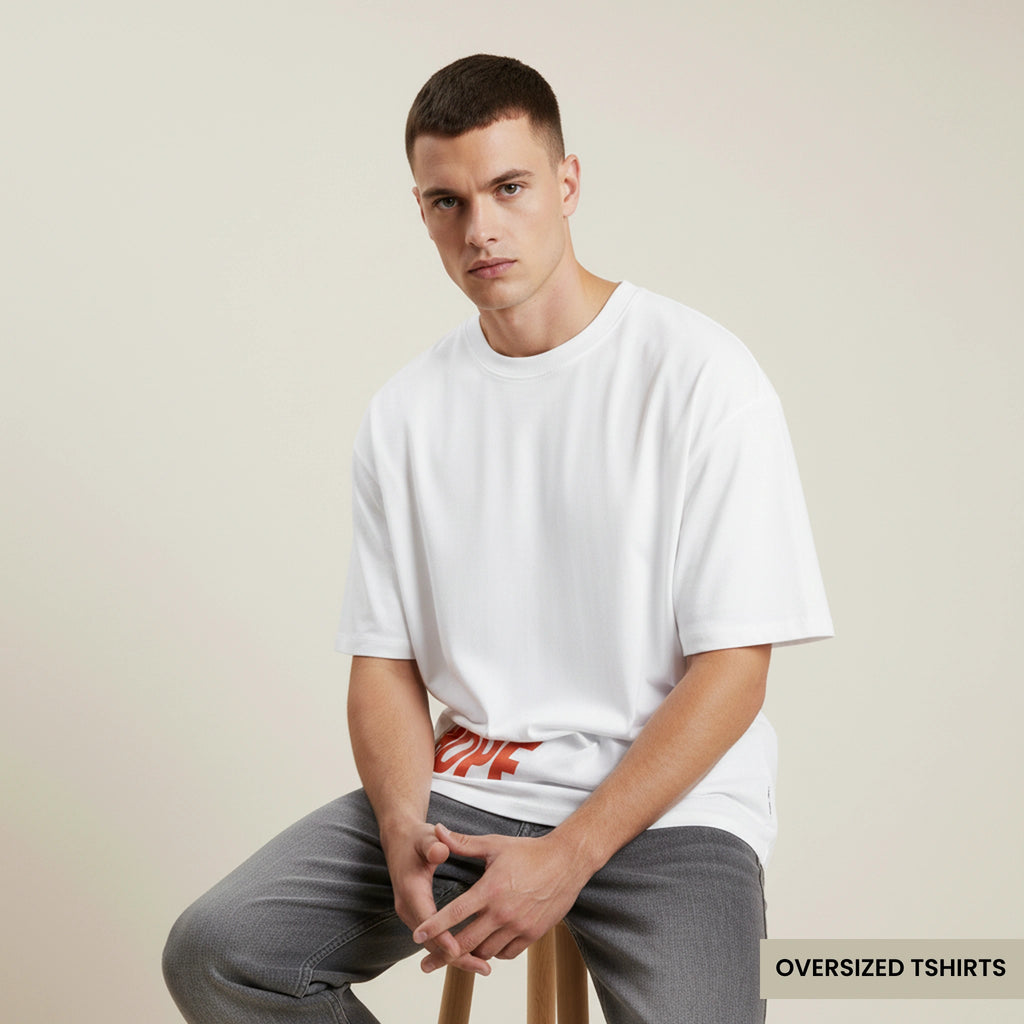 Hope - Drip Hand Oversized T Shirts