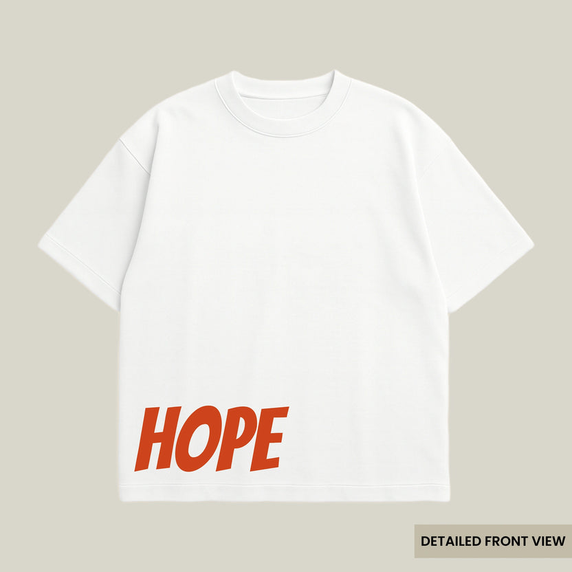 Hope - Drip Hand Oversized T Shirts