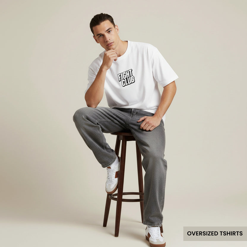 Fight Club Violence Oversized T Shirts