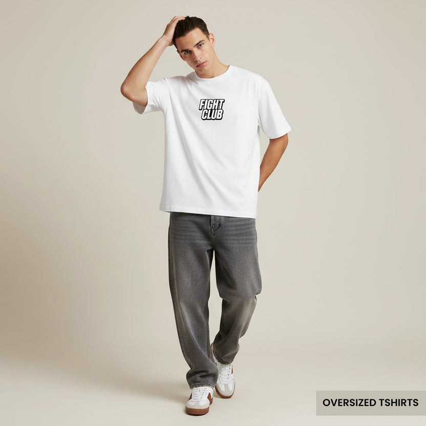 Fight Club Violence Oversized T Shirts