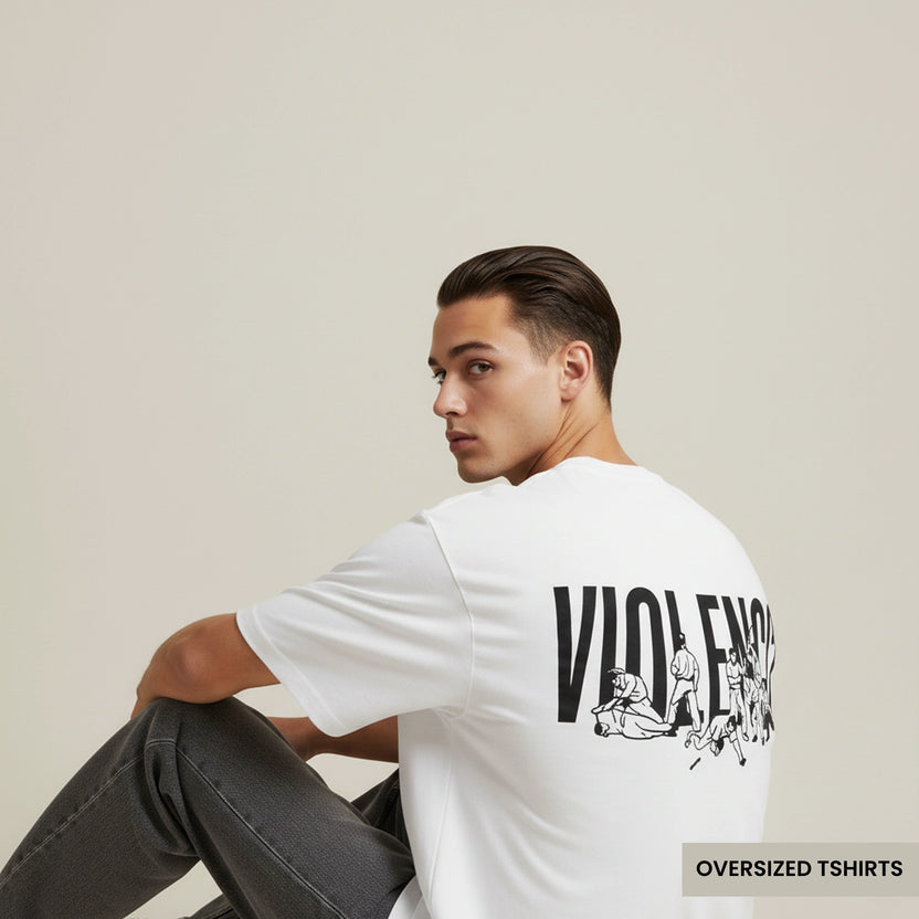 Fight Club Violence Oversized T Shirts