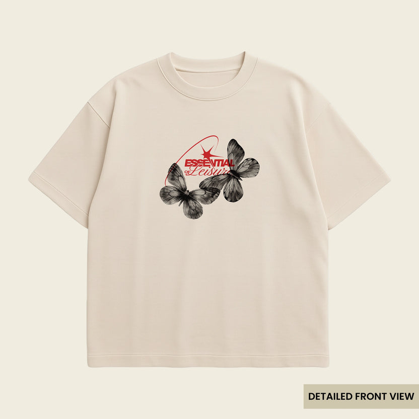 Essential Leisure Butterfly Oversized T Shirts
