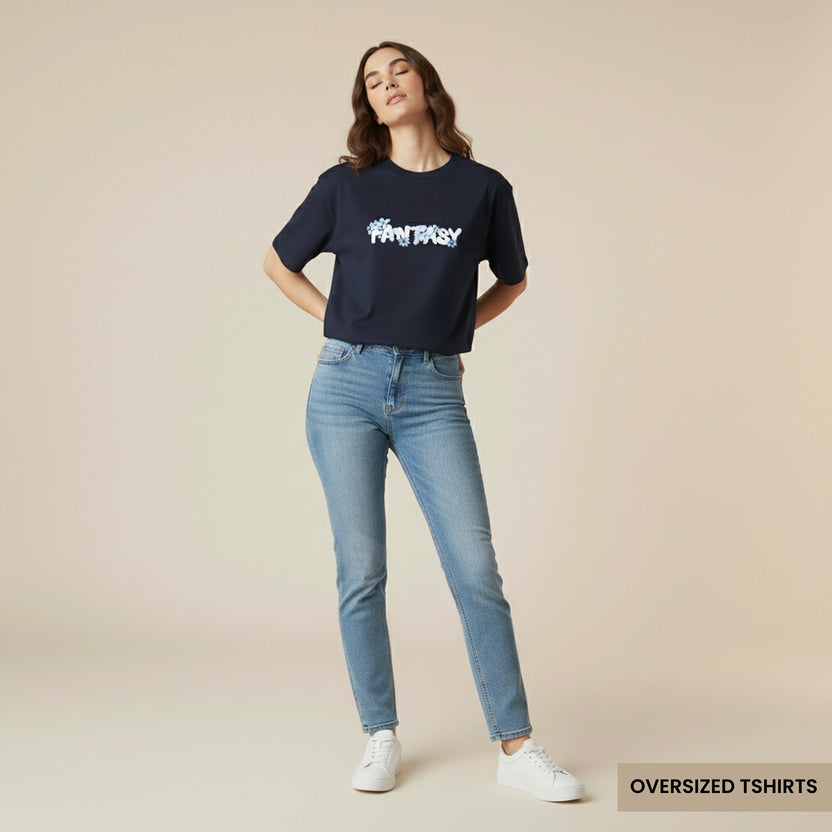 Fantasy – Floral Bubble Oversized T Shirts