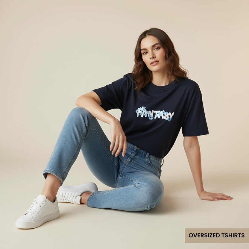 Fantasy – Floral Bubble Oversized T Shirts