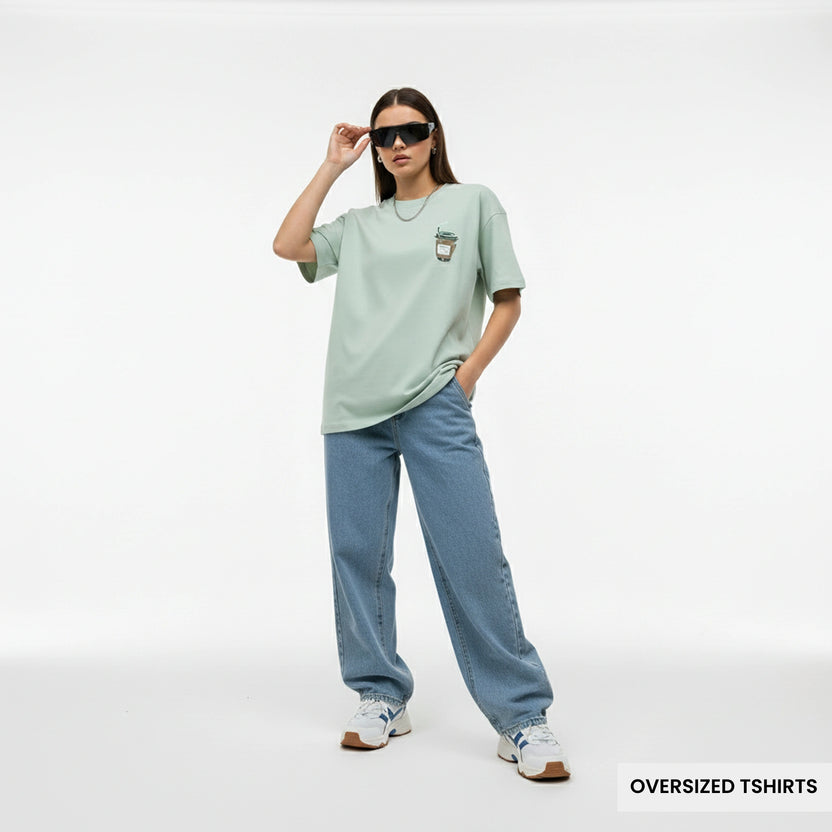 Coffee Cup – Minimal Aesthetic Oversized T Shirts