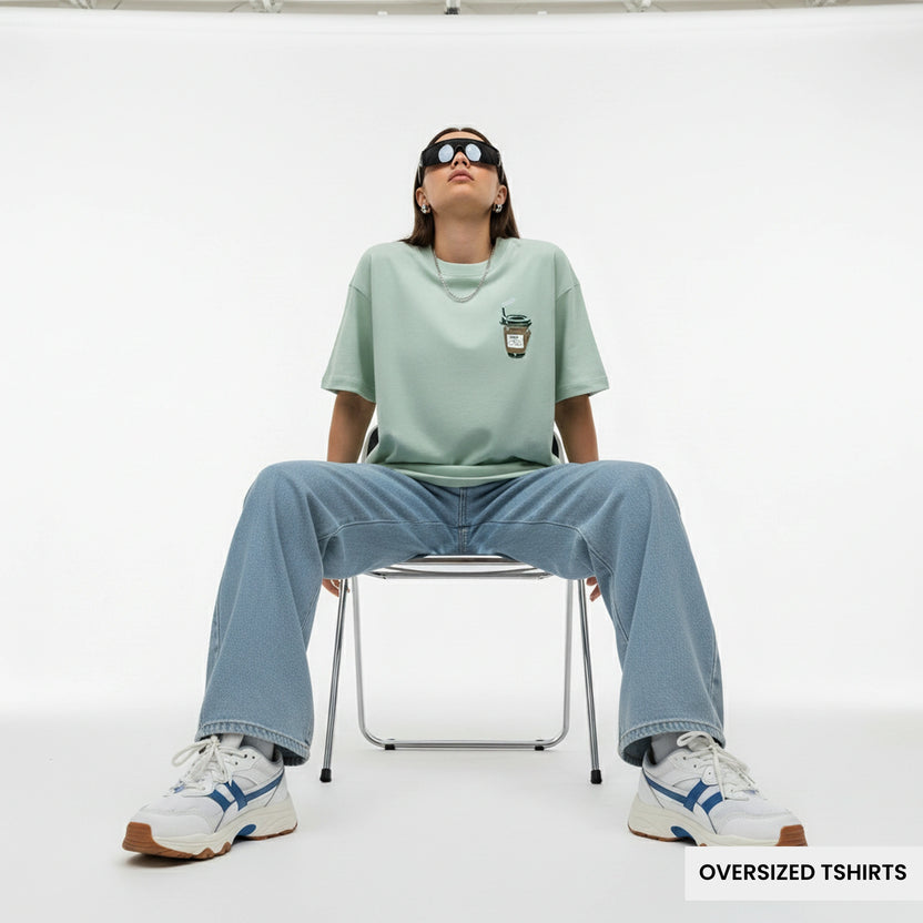 Coffee Cup – Minimal Aesthetic Oversized T Shirts