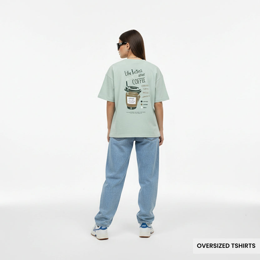 Coffee Cup – Minimal Aesthetic Oversized T Shirts
