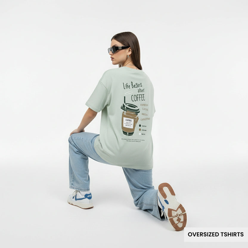 Coffee Cup – Minimal Aesthetic Oversized T Shirts