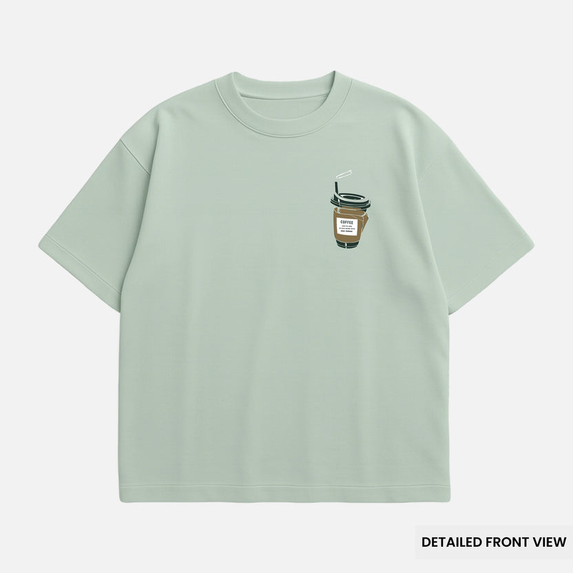 Coffee Cup – Minimal Aesthetic Oversized T Shirts
