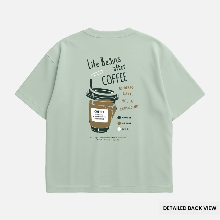 Coffee Cup – Minimal Aesthetic Oversized T Shirts