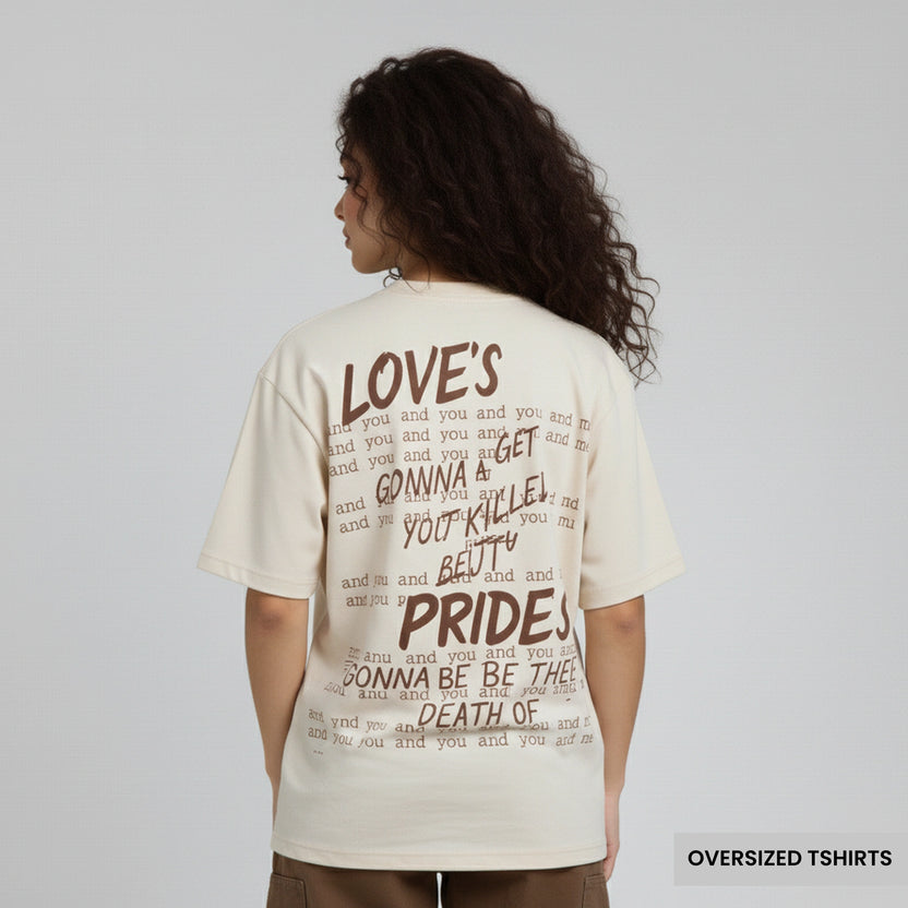 Death Angel – Love & Pride Oversized T Shirts