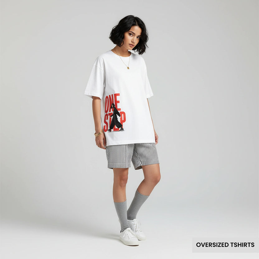 One Step – Motivational Oversized T Shirts