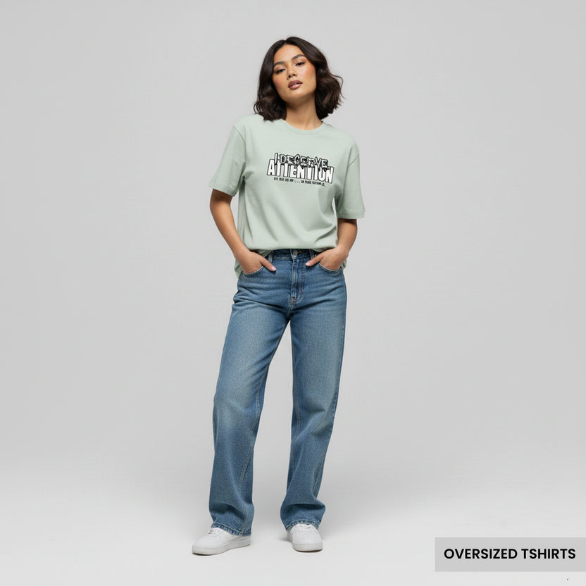 Deserve Attention – Graphic Tee Oversized T Shirts